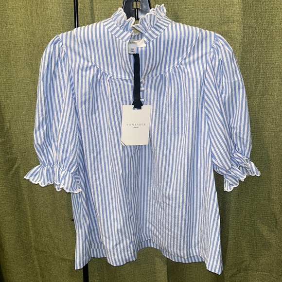 Blue Stripe Selena Blouse
POMANDER PLACE - Picture 6 of 11